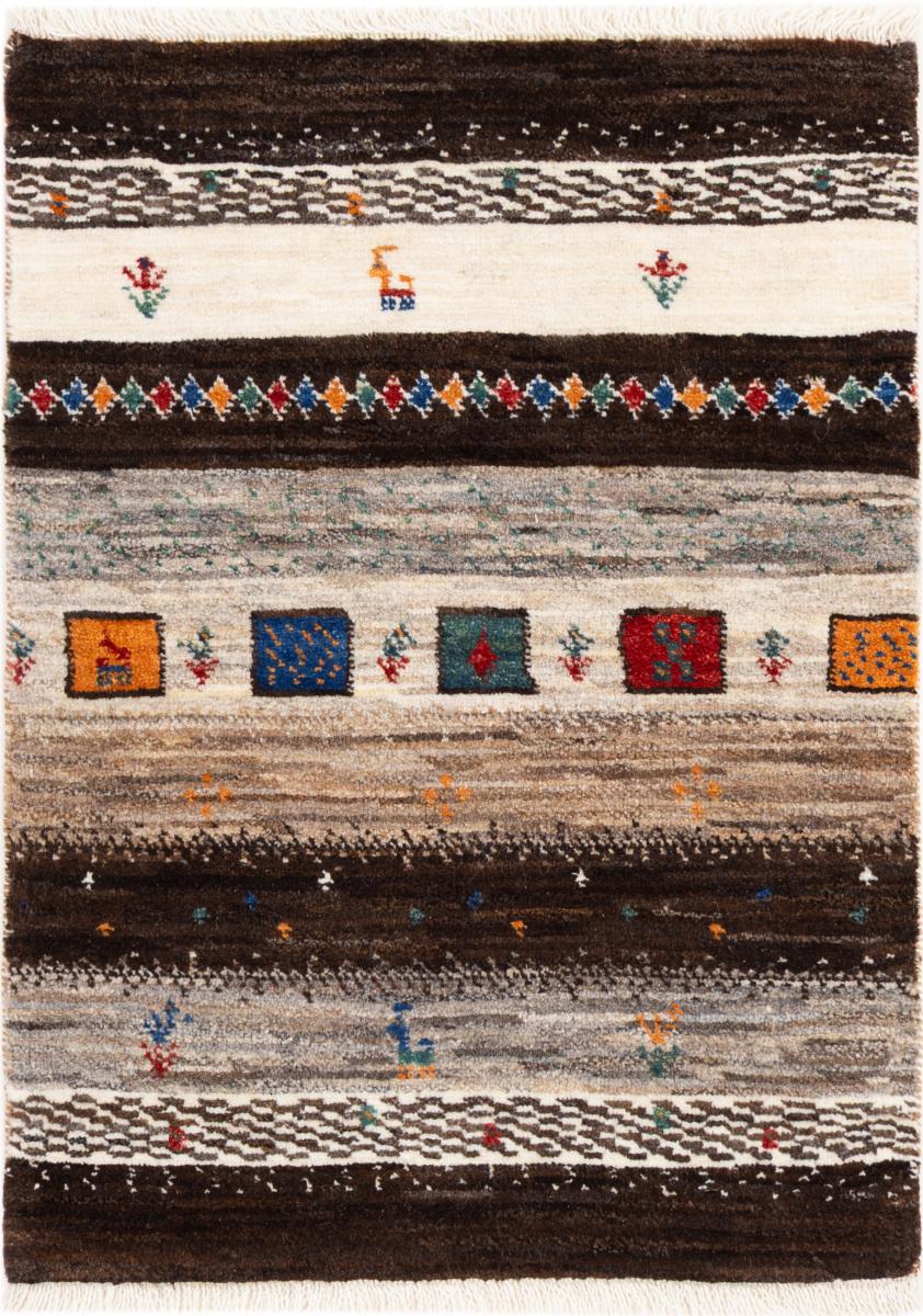 Tapis persan Perser Gabbeh Loribaft Atelier 79x61 79x61, Tapis persan Noué à la main