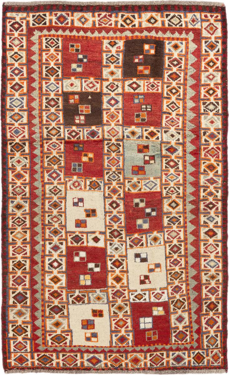 Persisk teppe Persia Gabbeh Ghashghai 110x185 110x185, Persisk teppe Knyttet for hånd