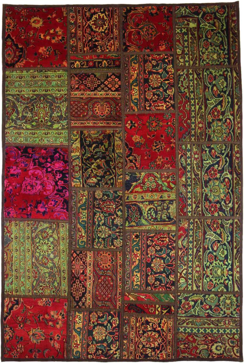 Alfombra persa Patchwork 242x161 242x161, Alfombra persa Anudado a mano