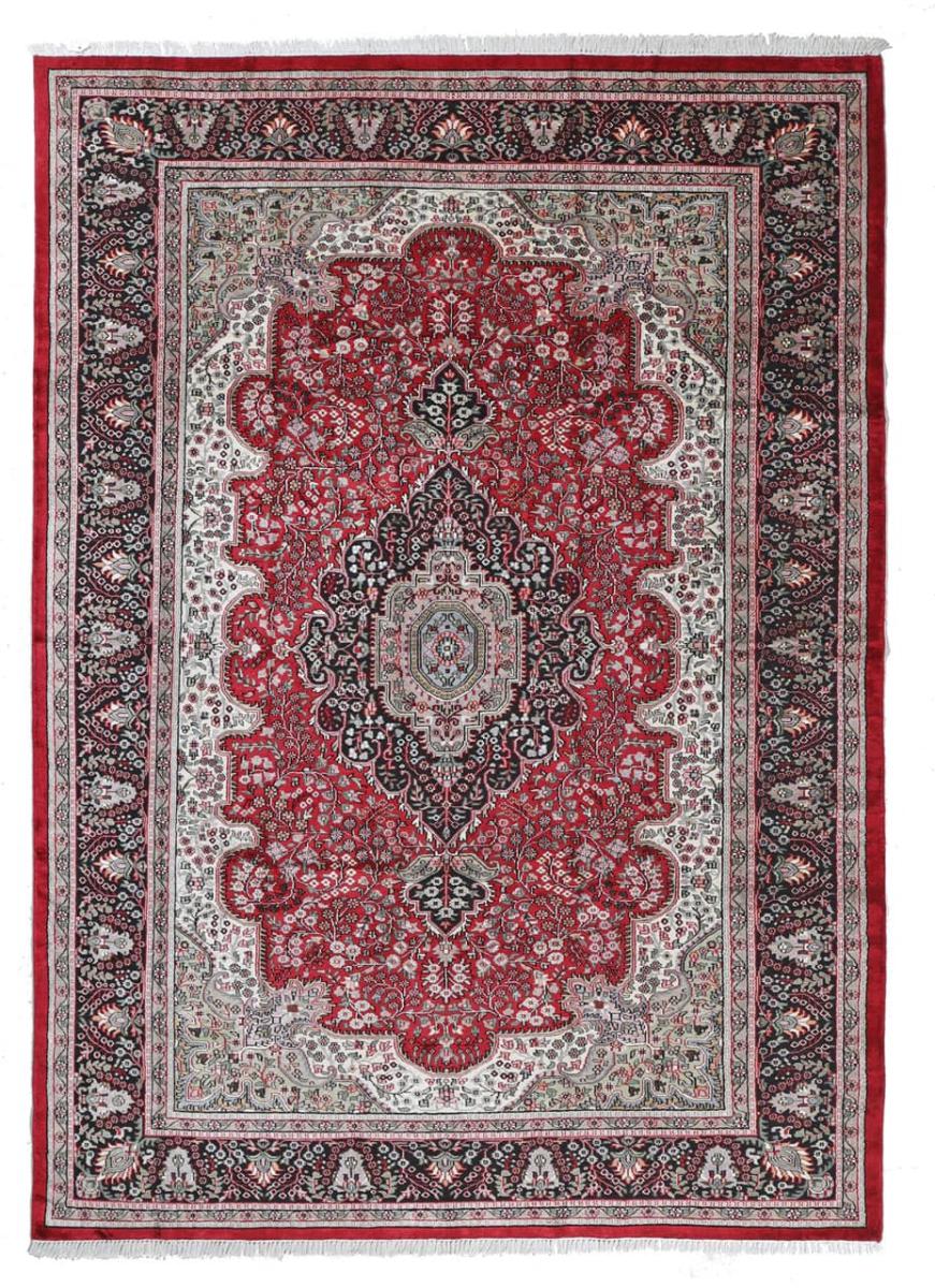 Indischer Teppich Agra Viskose 9'7"x6'11" 9'7"x6'11", Perserteppich Handgeknüpft