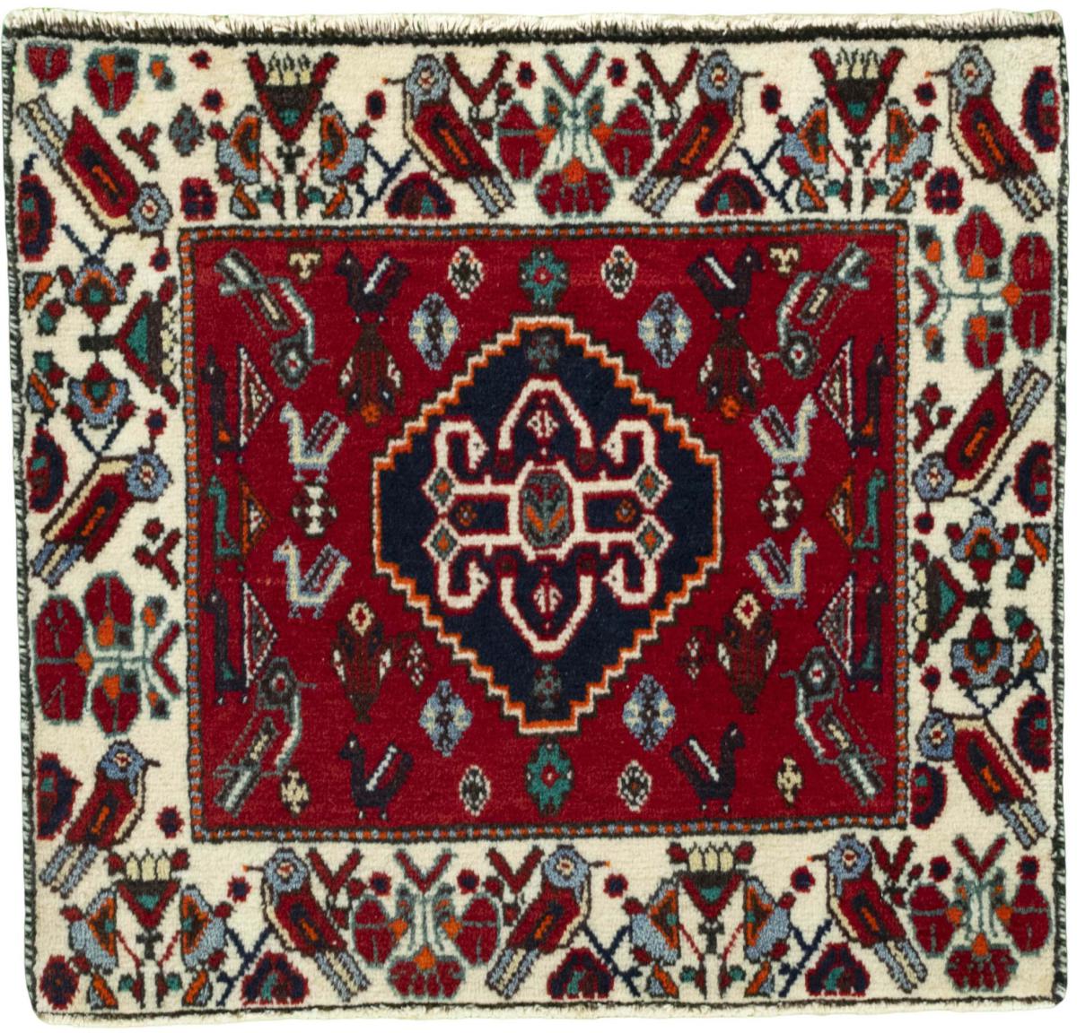 Tappeto persiano Shiraz 59x64 59x64, Tappeto persiano Annodato a mano
