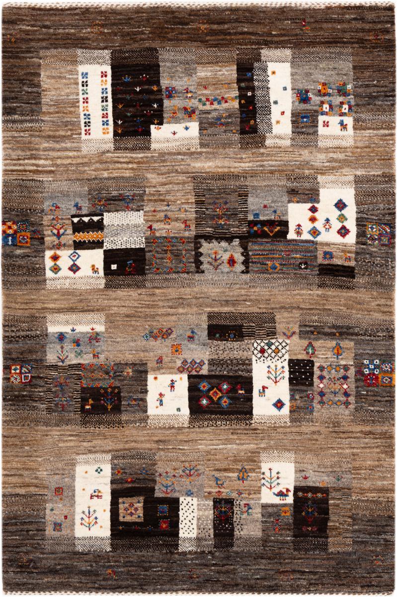 Tapis persan Persan Gabbeh Loribaft Atelier 128x86 128x86, Tapis persan Noué à la main