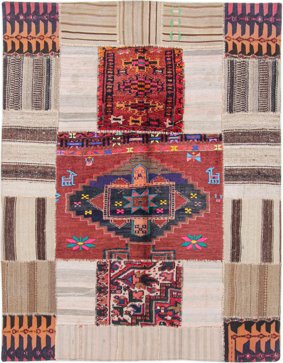 Persialainen matto Kelim Patchwork 187x147 187x147, Persialainen matto kudottu