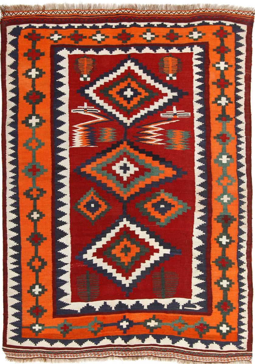 Tapete persa Kilim Fars Ghashghai 229x168 229x168, Tapete persa Tecido à mão