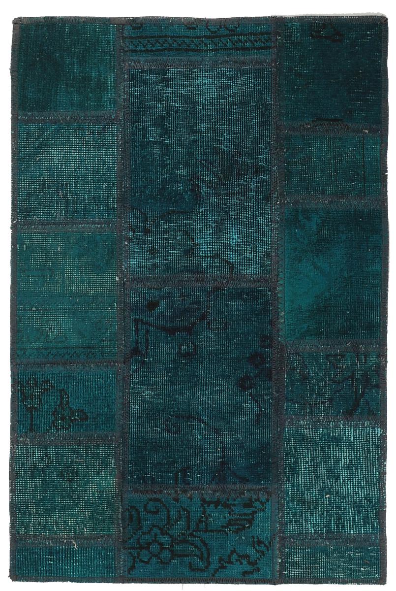 Persisk tæppe Patchwork 93x60 93x60, Persisk tæppe Knyttet i hånden