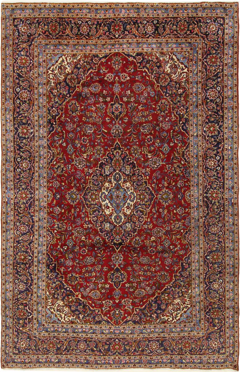 Alfombra persa Keshan 379x245 379x245, Alfombra persa Anudado a mano