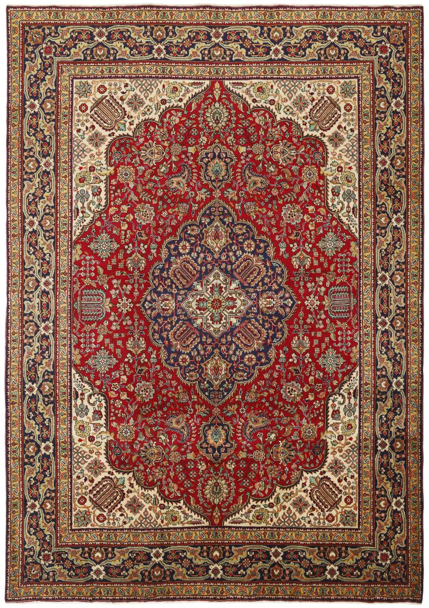 Tapete persa Tabriz 349x246 349x246, Tapete persa Atado à mão