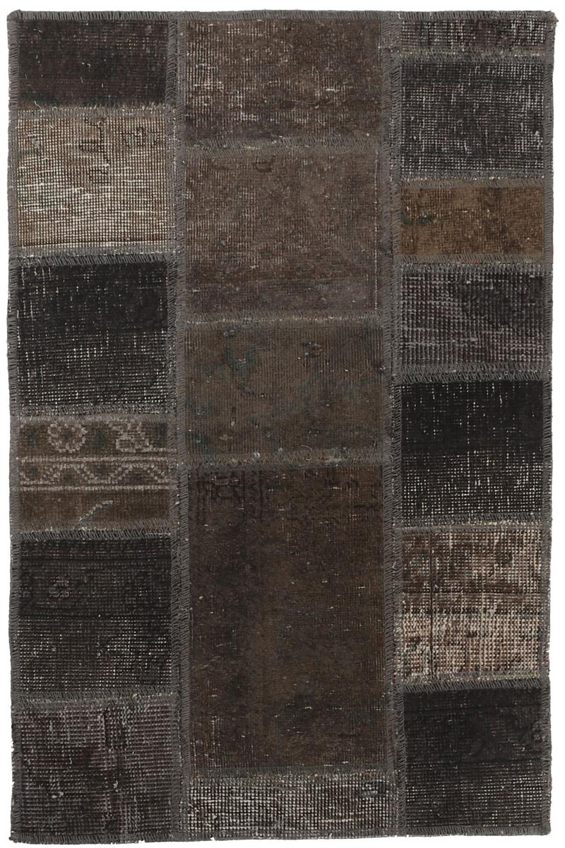 Persisk tæppe Patchwork 96x62 96x62, Persisk tæppe Knyttet i hånden