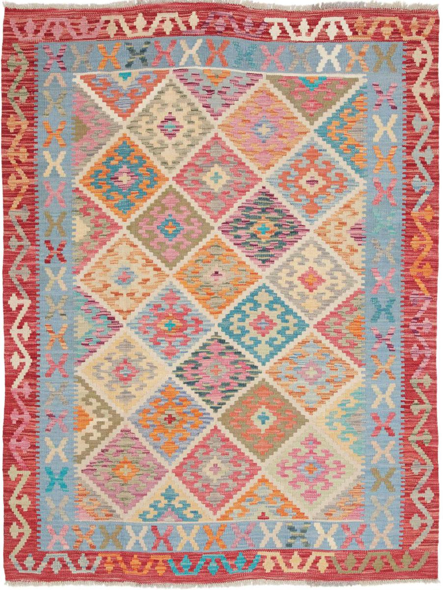 Tapis afghan Kilim Afghan 171x129 171x129, Tapis persan Tissé à la main
