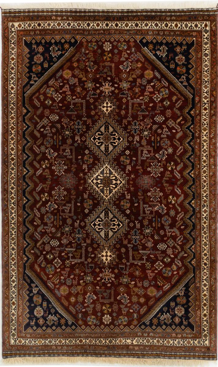 Persisk tæppe Ghashghai 213x131 213x131, Persisk tæppe Knyttet i hånden