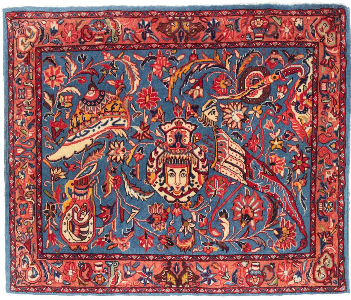 Perzisch tapijt Sarough 91x77 91x77, Perzisch tapijt Handgeknoopte