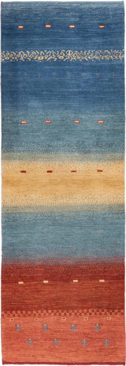 Persian Rug Persian Gabbeh Loribaft Z 7'10"x2'8" 7'10"x2'8", Persian Rug Knotted by hand