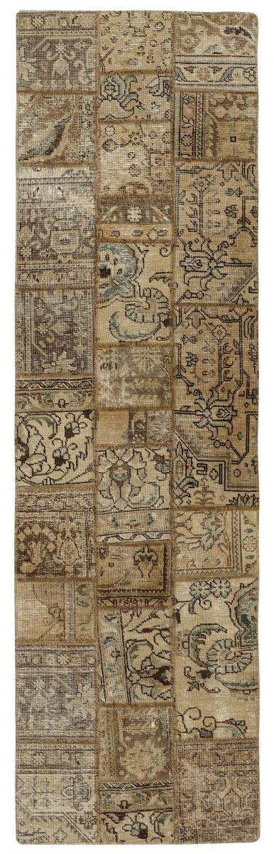 Persisk tæppe Patchwork 257x74 257x74, Persisk tæppe Knyttet i hånden