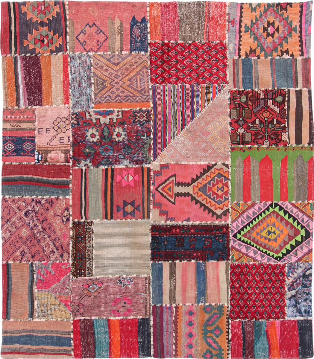 Tapete persa Kilim Patchwork 205x181 205x181, Tapete persa Tecido à mão