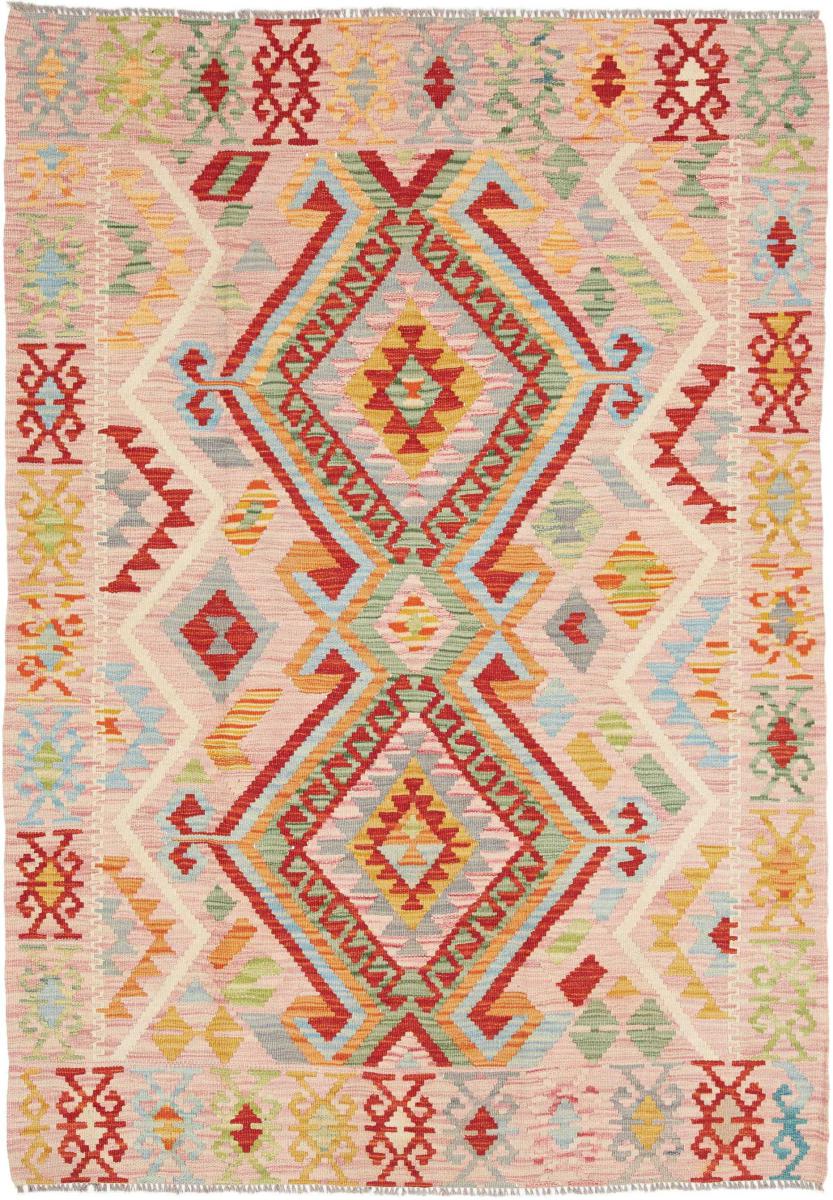 Afghanischer Teppich Kelim Afghan 180x127 180x127, Perserteppich Handgewebt