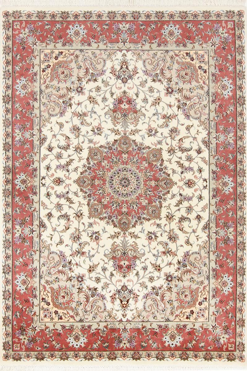 Tapete persa Tabriz 50Raj 8'1"x5'8" 8'1"x5'8", Tapete persa Atado à mão