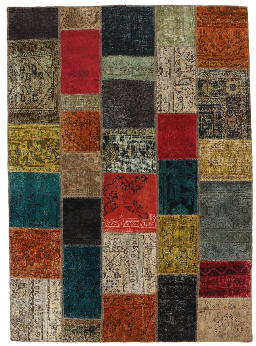 Persian Rug Patchwork 243x177 243x177, Persian Rug Knotted by hand
