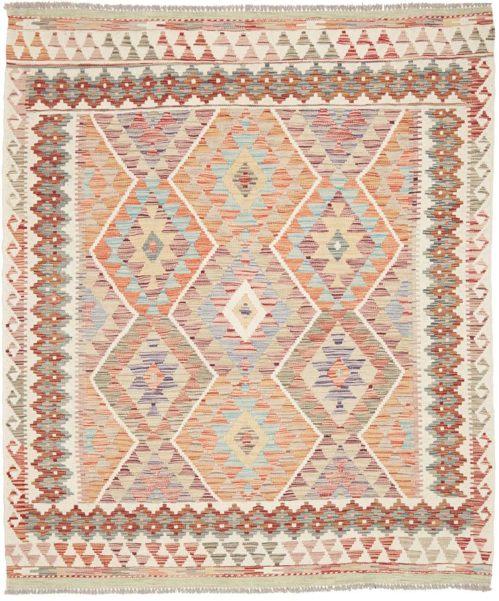 Afghaans tapijt Kilim Afghan 189x162 189x162, Perzisch tapijt Handgeweven