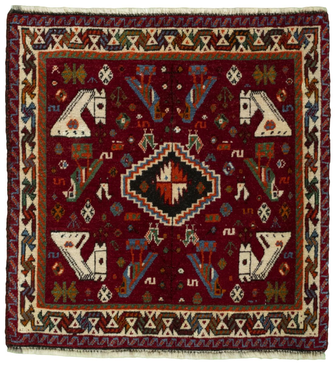 Persian Rug Shiraz 64x62 64x62, Persian Rug Knotted by hand