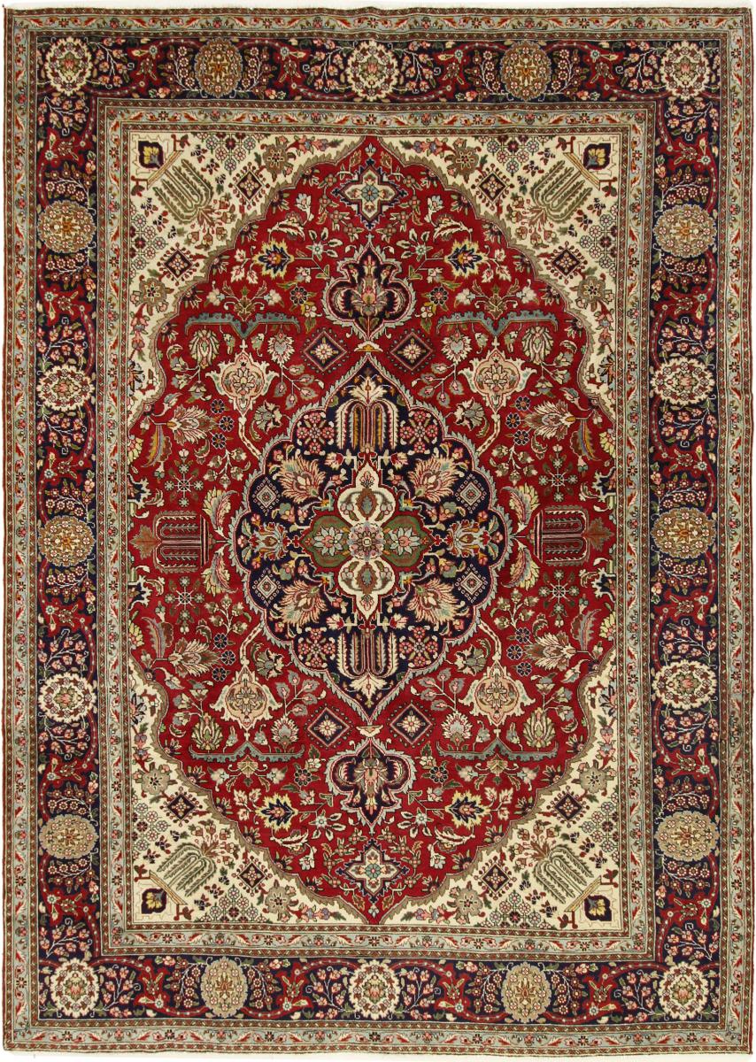 Alfombra persa Tabriz 344x247 344x247, Alfombra persa Anudado a mano