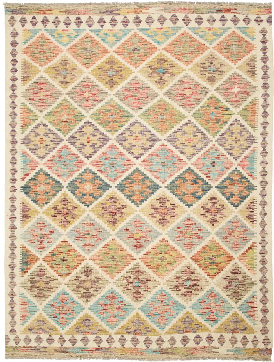 Tapete afegão Kilim Afegão 208x153 208x153, Tapete persa Tecido à mão