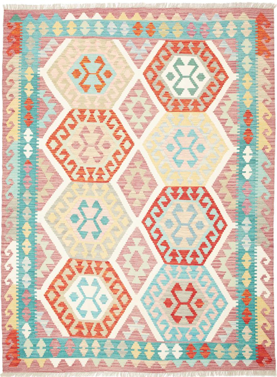 Afghaans tapijt Kilim  Afghan 208x156 208x156, Perzisch tapijt Handgeweven