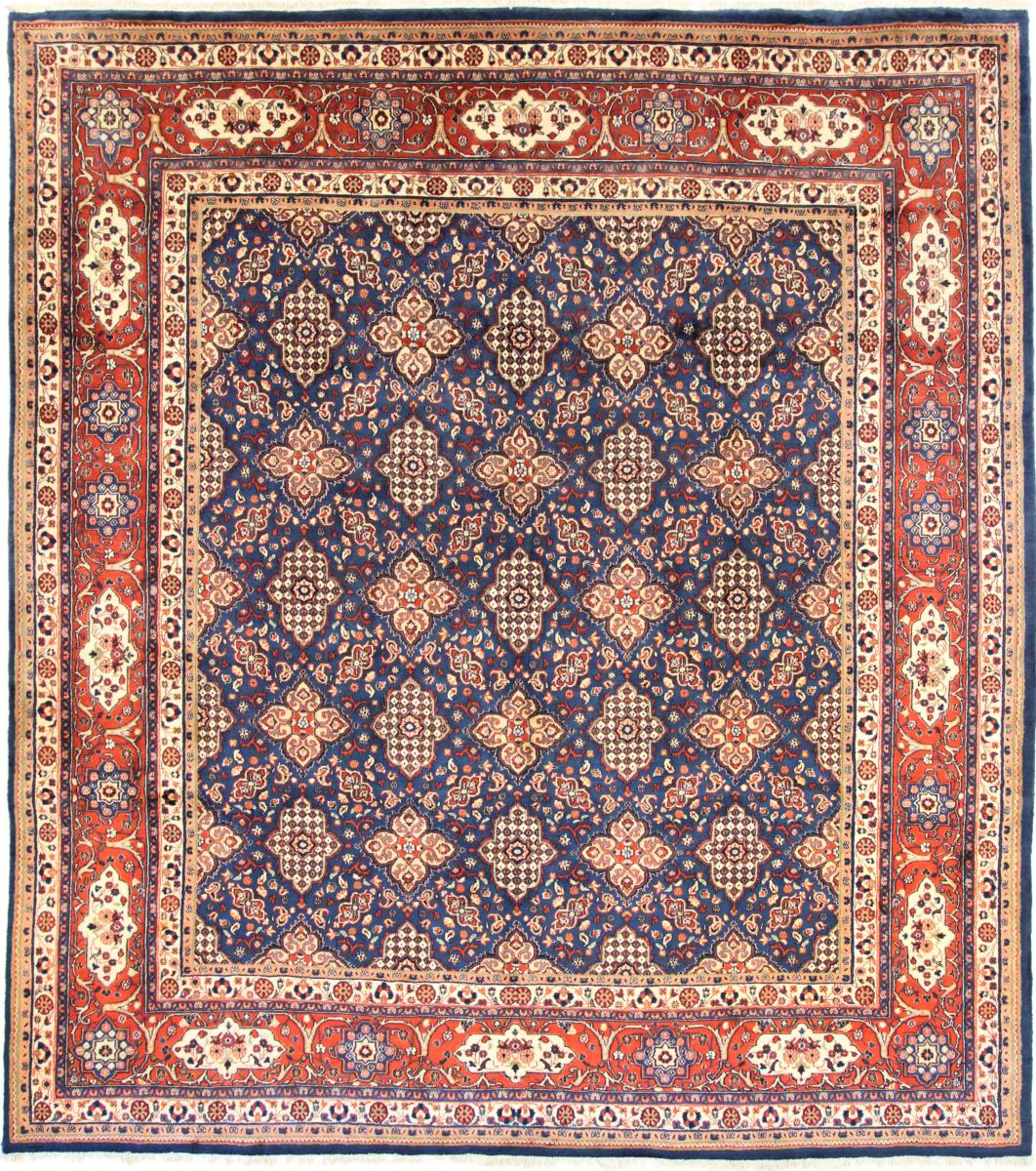 Persisk tæppe Sarough 303x274 303x274, Persisk tæppe Knyttet i hånden