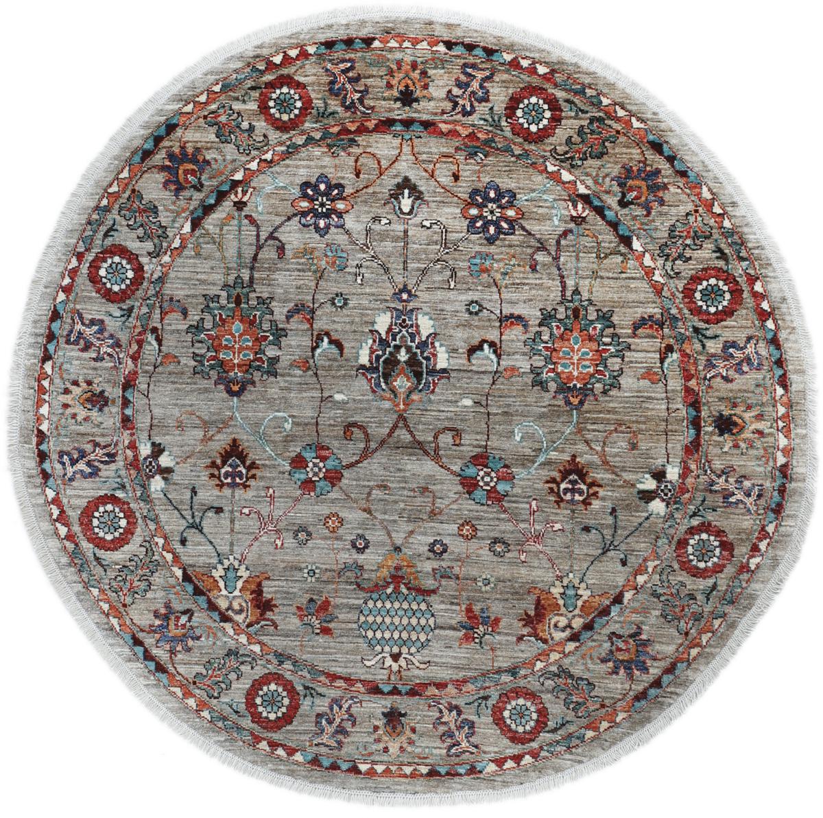 Tapis afghan Arijana Klassik 148x150 148x150, Tapis persan Noué à la main