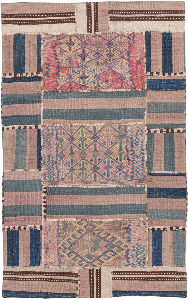 Persian Rug Kilim Patchwork 199x124 199x124, Persian Rug Woven by hand