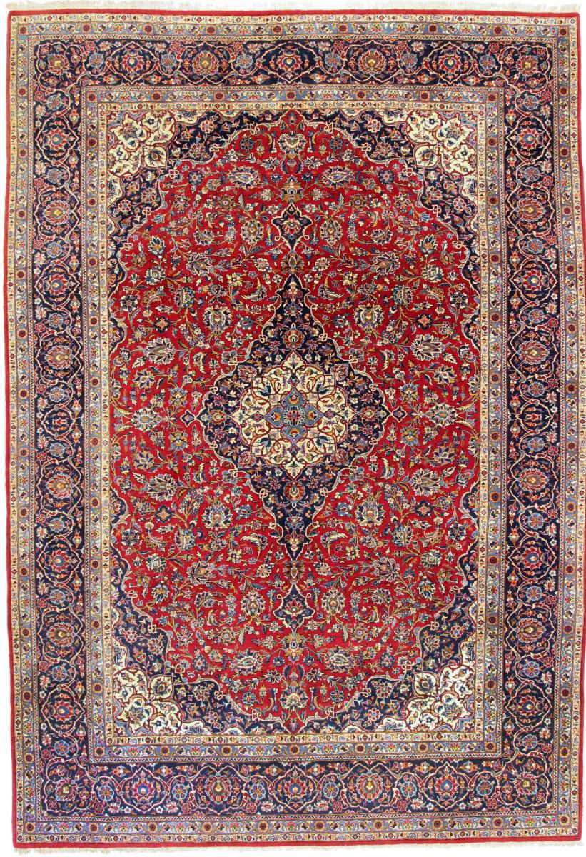 Perzsa szőnyeg Kashan 13'1"x9'1" 13'1"x9'1", Perzsa szőnyeg Kézzel csomózva
