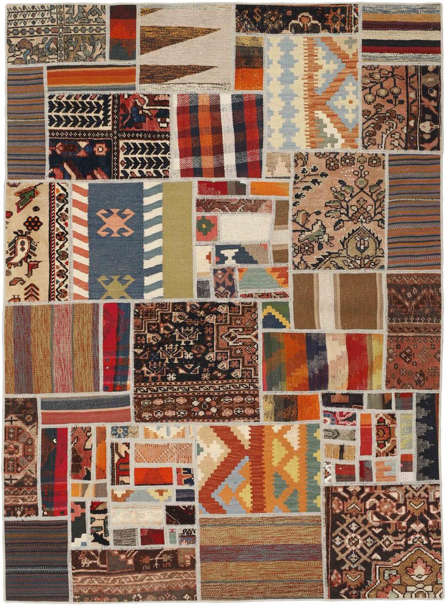 Tapete persa Kilim Patchwork 201x139 201x139, Tapete persa Tecido à mão