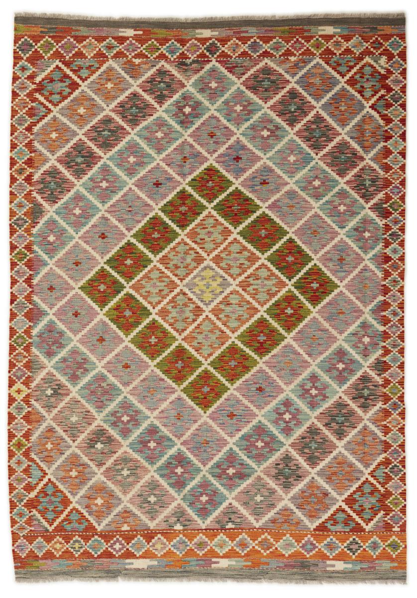 アフガンカーペット キリム アフガン 238x169 238x169,  ペルシャ絨毯 手織り