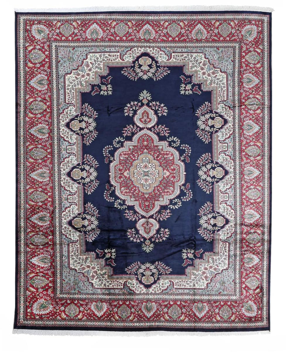 Tapis indien Agra Viskose 307x244 307x244, Tapis persan Noué à la main