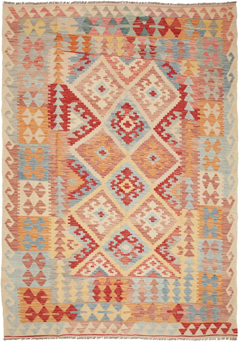 Tapete afegão Kilim Afegão 250x176 250x176, Tapete persa Tecido à mão