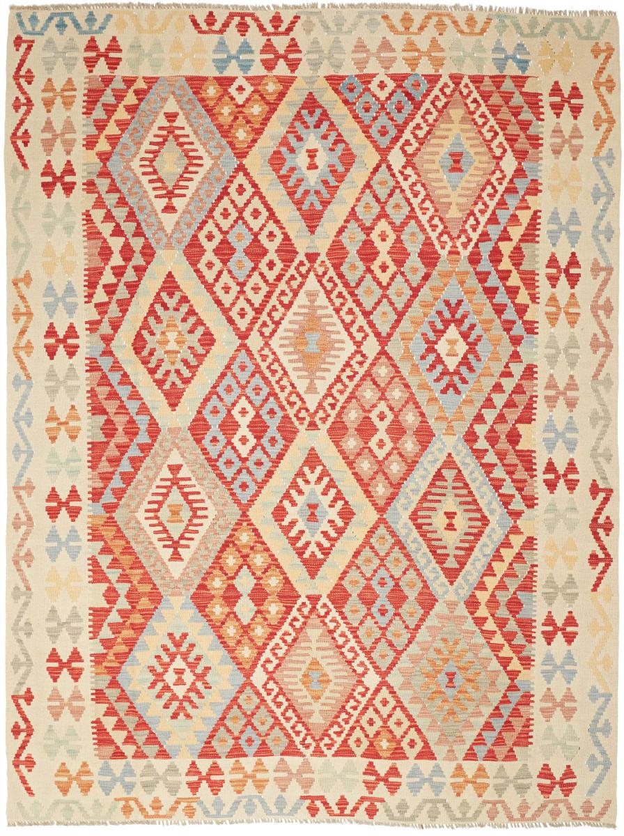 Afghanischer Teppich Kelim Afghan 234x175 234x175, Perserteppich Handgewebt