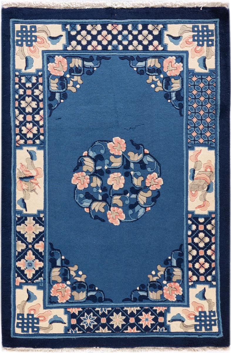 Kinesisk tæppe Kina Peking 91x61 91x61, Persisk tæppe Knyttet i hånden