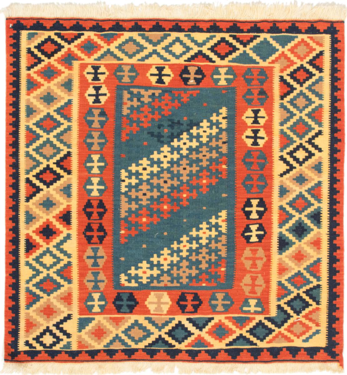 Tapete persa Kilim Fars 106x101 106x101, Tapete persa Tecido à mão