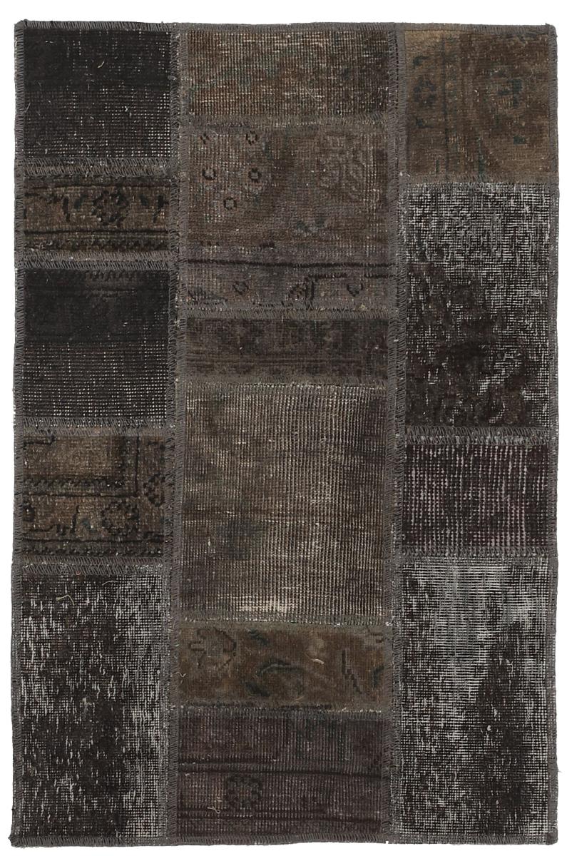 Persisk tæppe Patchwork 96x63 96x63, Persisk tæppe Knyttet i hånden