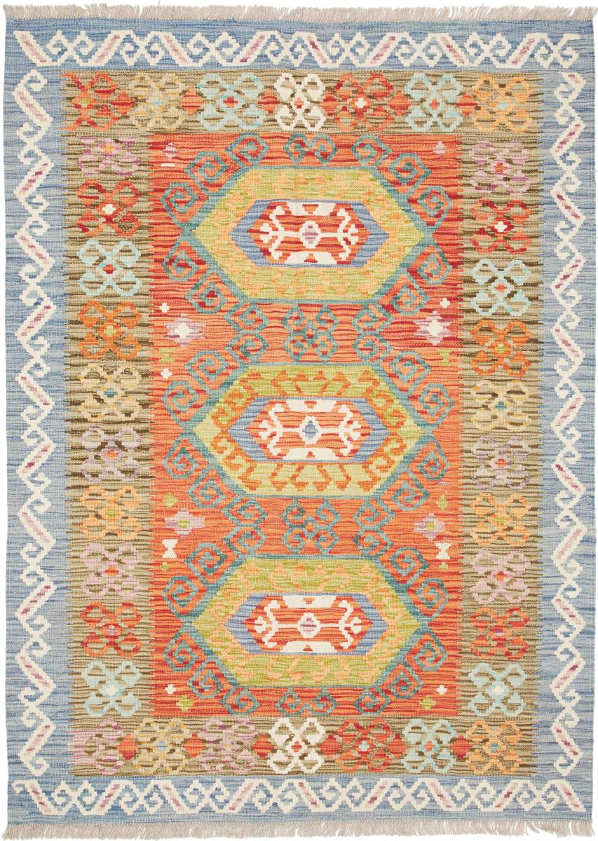 Afghan rug Kilim Afghan 5'9"x4'2" 5'9"x4'2", Persian Rug Woven by hand