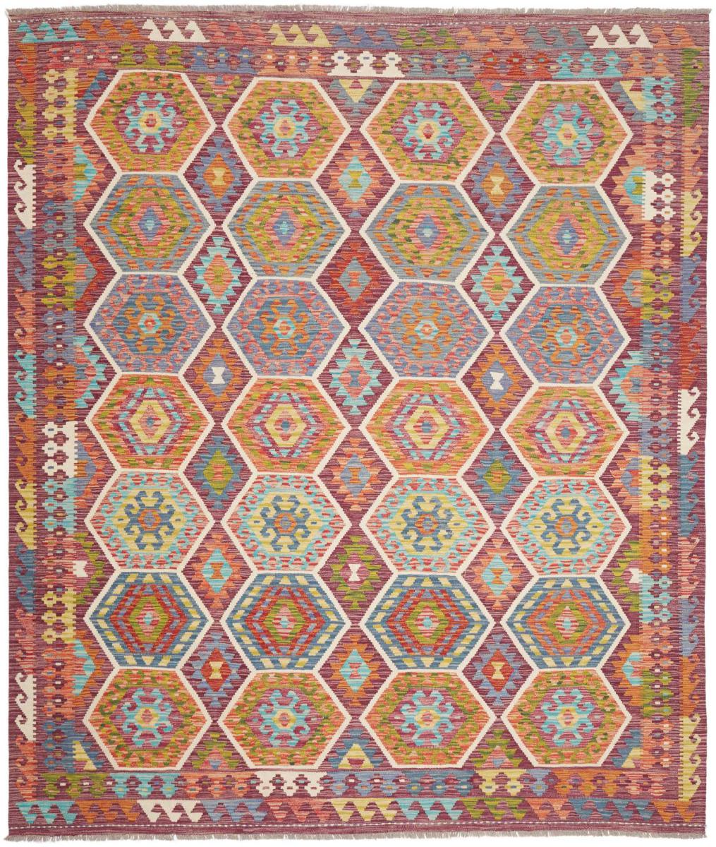 Alfombra afgana Kelim Afghan 296x258 296x258, Alfombra persa Tejido a mano