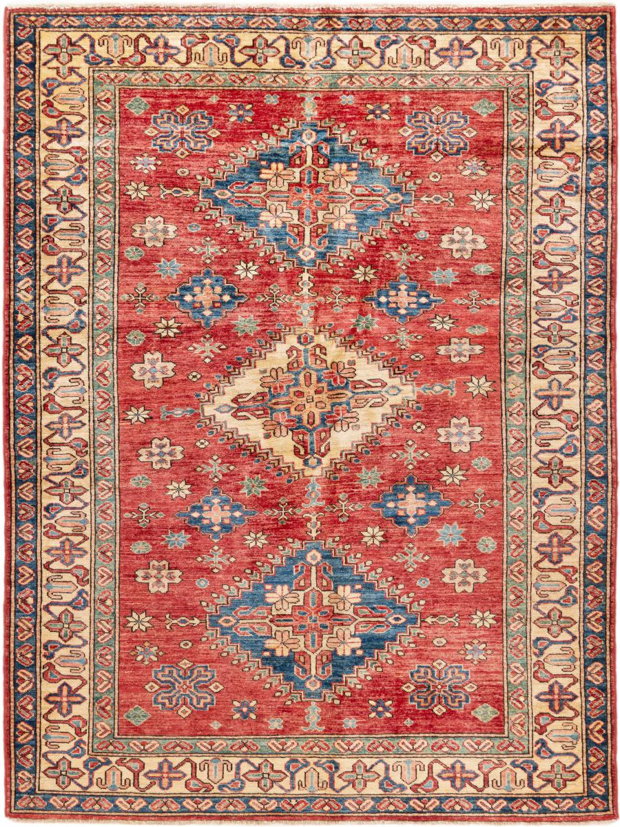 Tapis afghan Super Kazak 200x148 200x148, Tapis persan Noué à la main