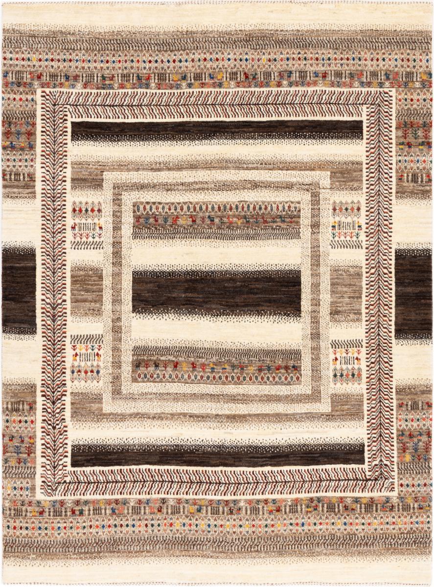 Tapis persan Persan Gabbeh Loribaft Essence 201x151 201x151, Tapis persan Noué à la main