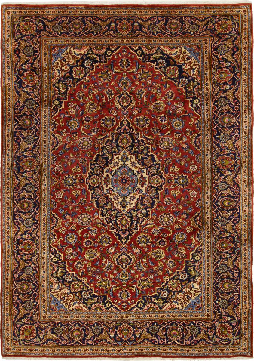 Alfombra persa Keshan 347x246 347x246, Alfombra persa Anudado a mano