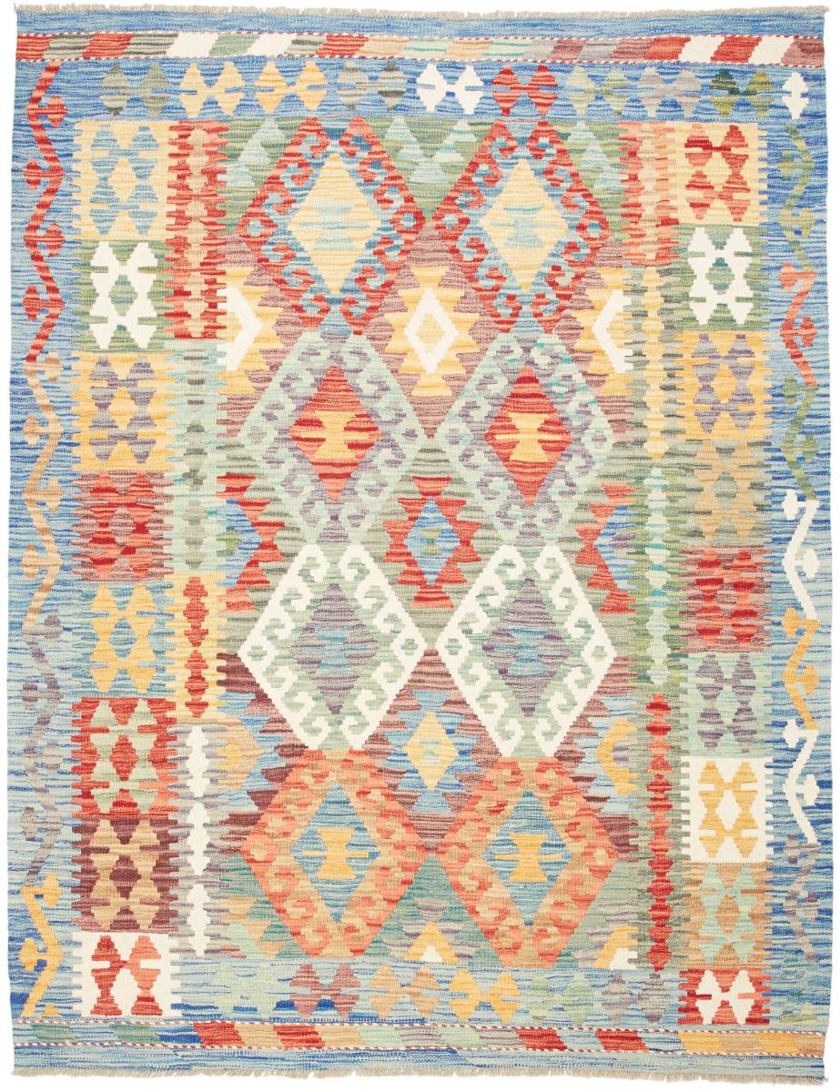 Afghaans tapijt Kilim Afghan 195x154 195x154, Perzisch tapijt Handgeweven