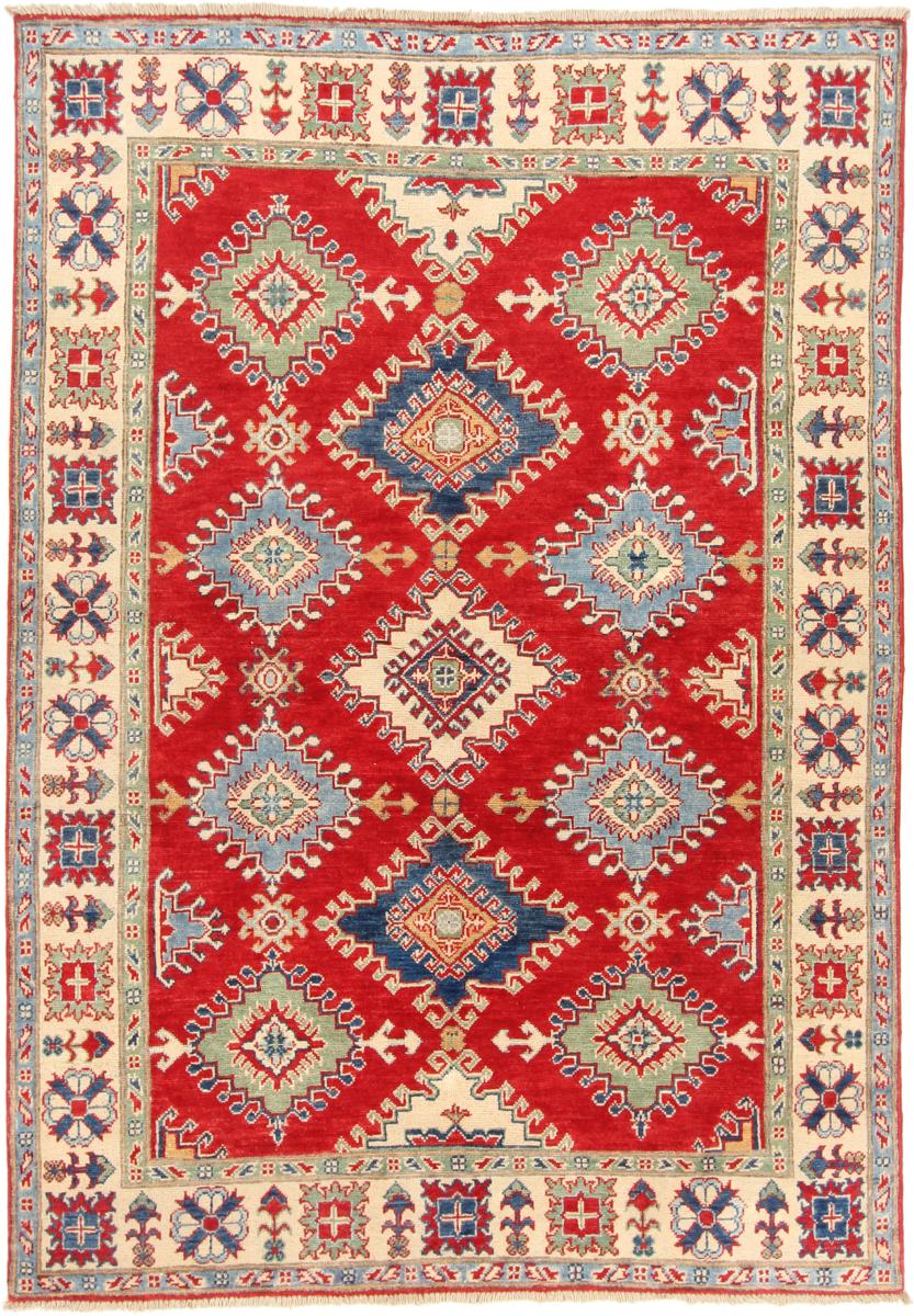 Tapis afghan Kazak 218x154 218x154, Tapis persan Noué à la main