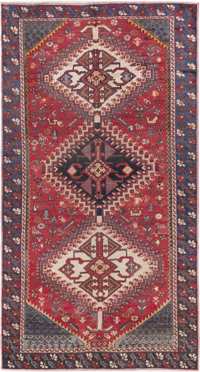 Persian Rug Bakhtiari 9'10"x5'2" 9'10"x5'2", Persian Rug Knotted by hand