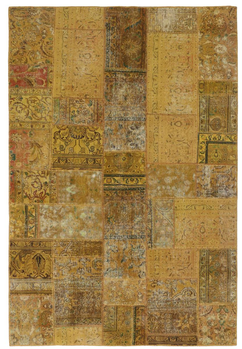 Persisk matta Patchwork 301x199 301x199, Persisk matta Knuten för hand