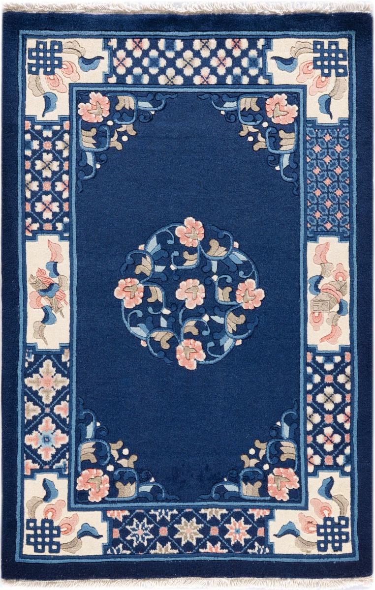 Kinesisk tæppe Kina Peking 91x61 91x61, Persisk tæppe Knyttet i hånden