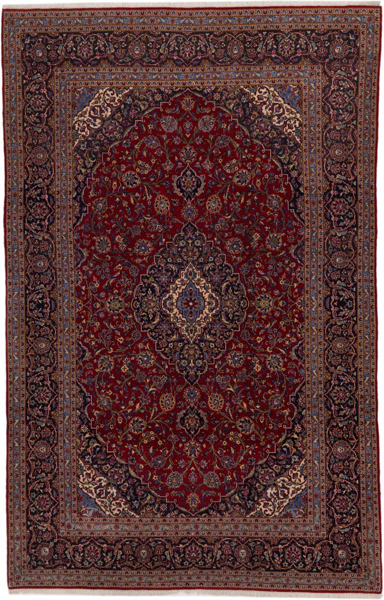 Tapis persan Kashan 317x208 317x208, Tapis persan Noué à la main