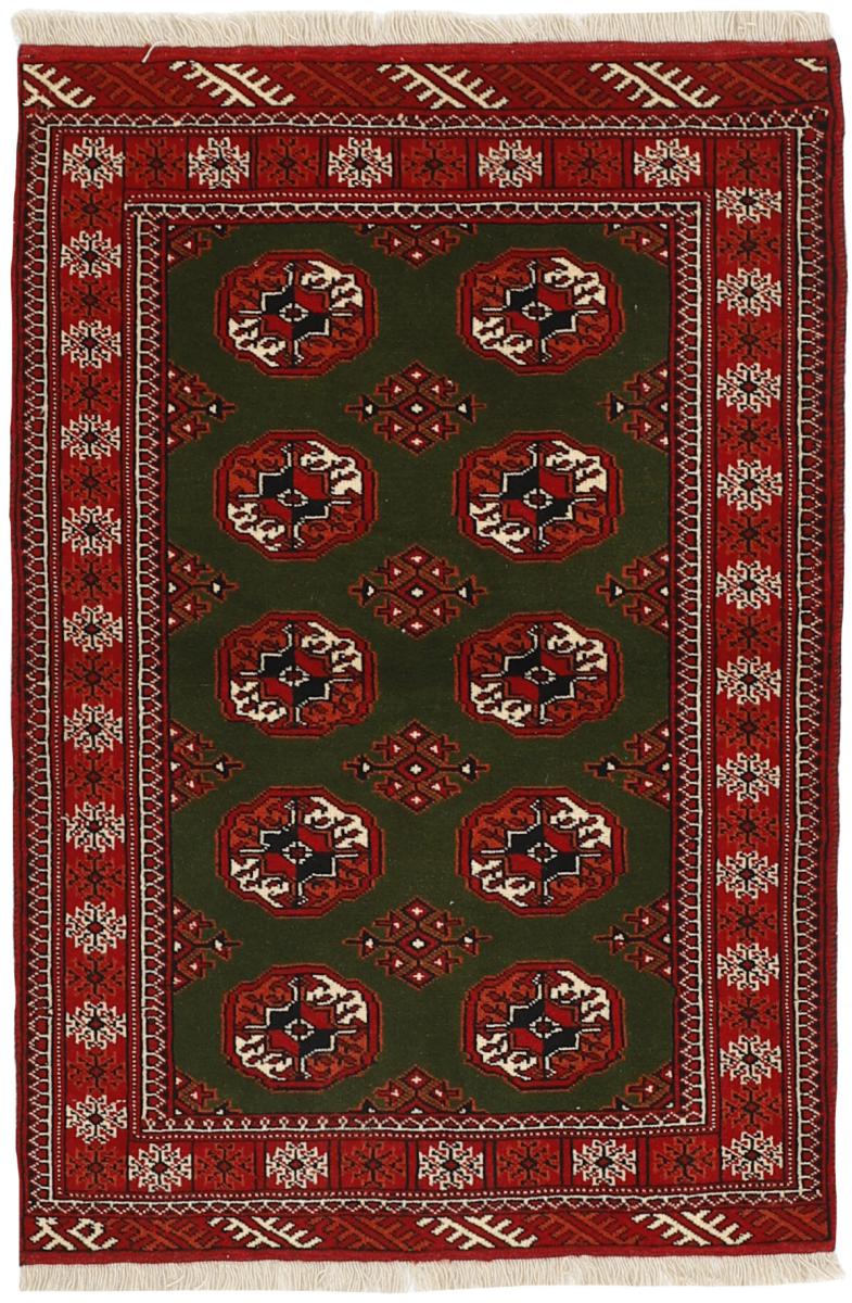 Tapis persan Turkaman 145x99 145x99, Tapis persan Noué à la main